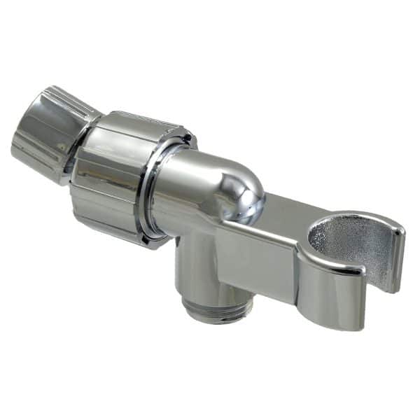 JH060B Hand Shower Bracket, Plastic Body w/ Brass Swivel Joint Ball